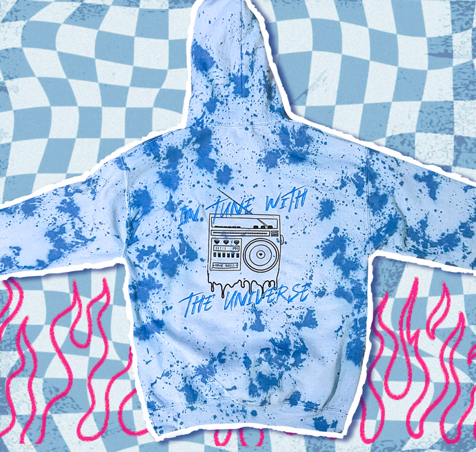 DYED In Tune With The Universe - Blue Hoodie