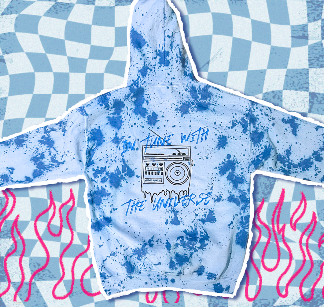 DYED In Tune With The Universe - Blue Hoodie