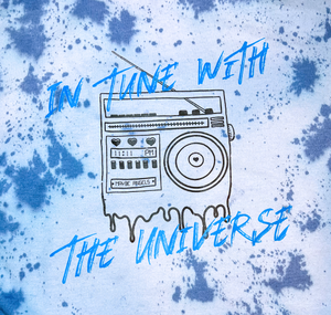 DYED In Tune With The Universe - Blue Hoodie