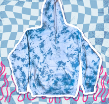 Load image into Gallery viewer, DYED In Tune With The Universe - Blue Hoodie