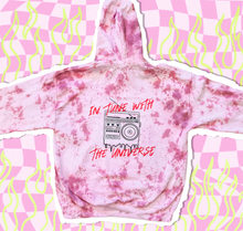 Load image into Gallery viewer, DYED In Tune With The Universe - Pink Hoodie