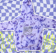 Load image into Gallery viewer, DYED In Tune With The Universe - Purple Hoodie