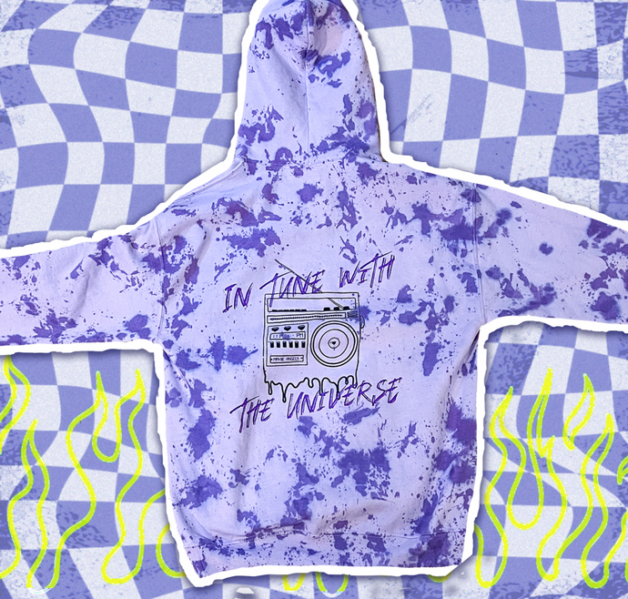 DYED In Tune With The Universe - Purple Hoodie