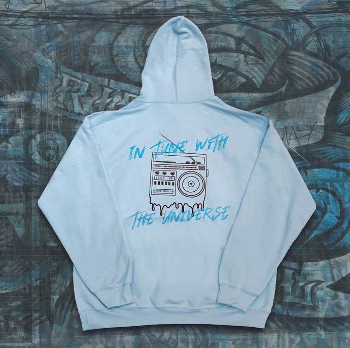 In Tune With The Universe - Blue Hoodie