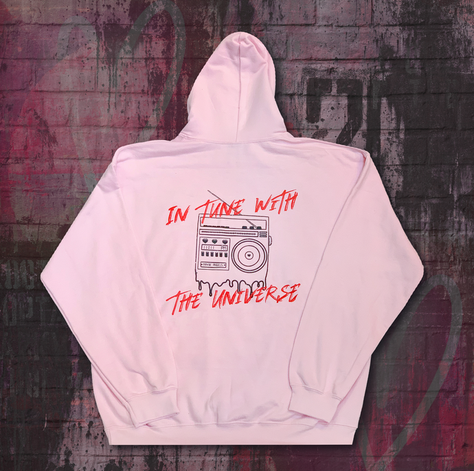 In Tune With The Universe - Pink Hoodie