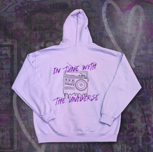 Load image into Gallery viewer, In Tune With The Universe - Purple Hoodie