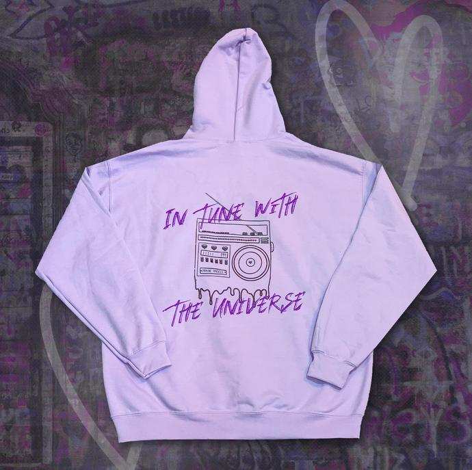 In Tune With The Universe - Purple Hoodie