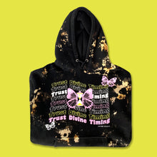 Load image into Gallery viewer, Trust Divine Timing Black Hoodie - ACID